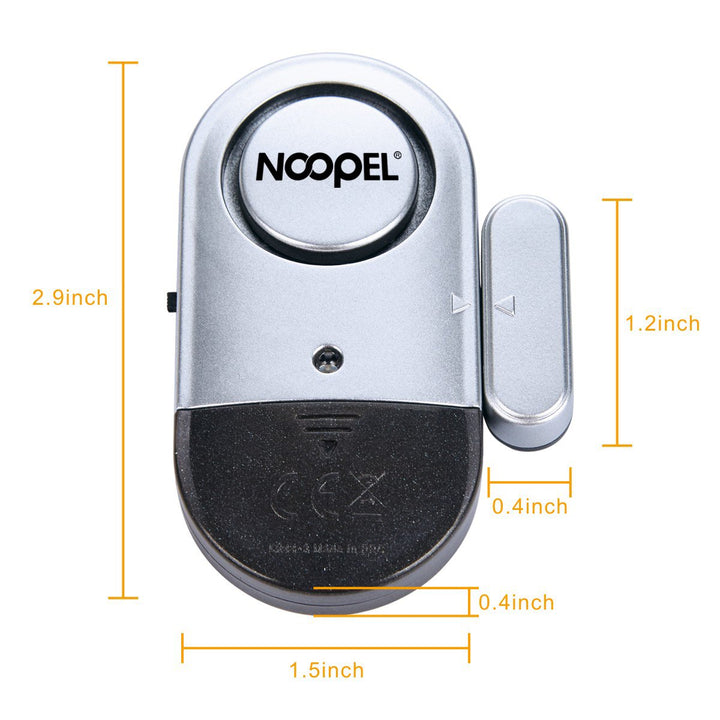 Door Window Alarm 2 Pack Home Security Sensor Burglar Anti-Theft 120DB Alarm with Batteries Included - DIY Easy to Install (2)