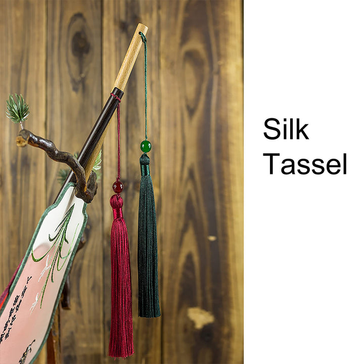 Translucent Silk Embroidered Hand Held Fan, Chinese Round Fan, Ancient Hand Fan,Traditional Palace Paddle Dance Fan, Vintage Double-Sided Pattern Fan (Pink Magnolia)