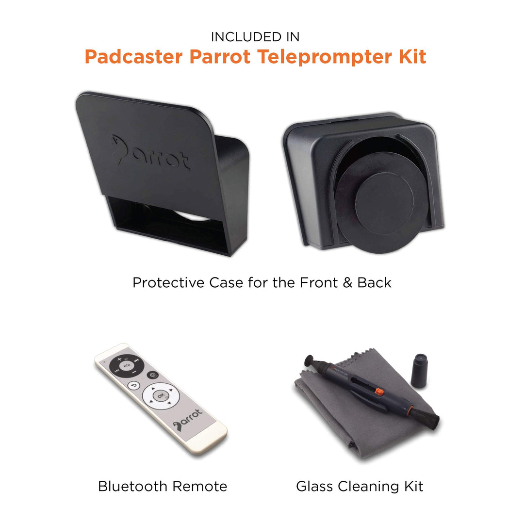 The Padcaster Parrot Teleprompter Kit, Portable Telepro