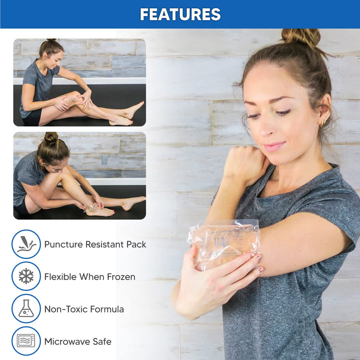 Extra Small Mini Reusable Gel Ice Pack for Injuries (3 