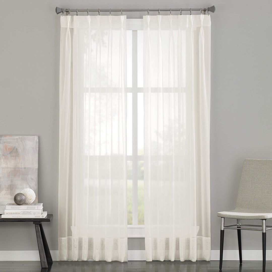 Curtainworks Soho Voile Sheer Pinch Pleat Curtain Panel