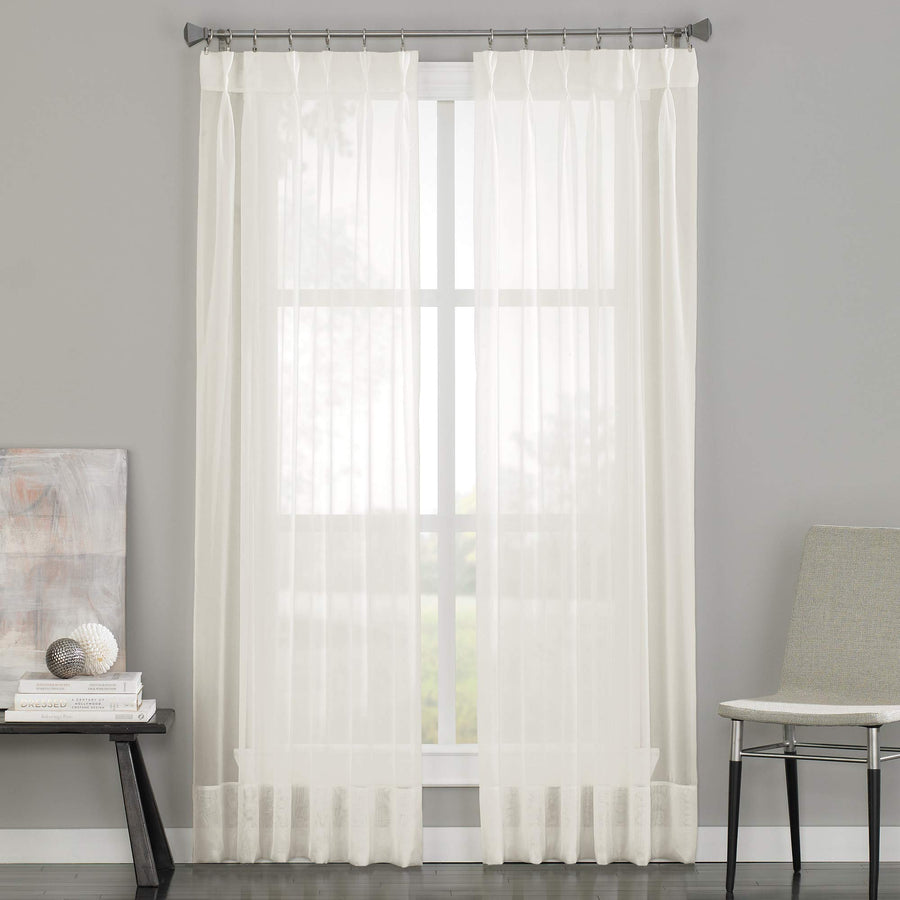 Curtainworks Soho Voile Sheer Pinch Pleat Curtain Panel