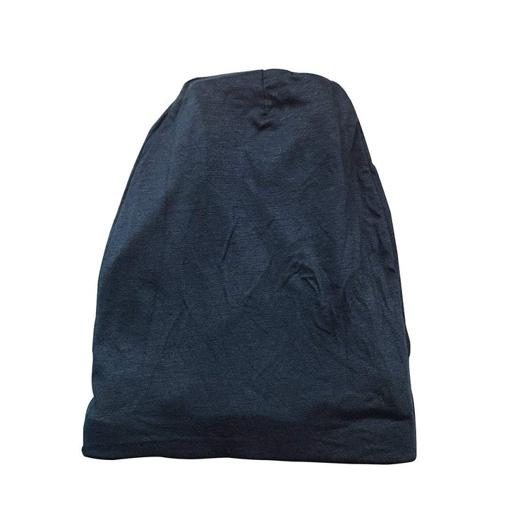 Satin Lined Jersey Beanie, Navy
