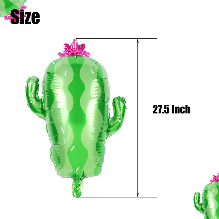 Cactus Foil Mylar Balloon Birthday Party Decoration Mexican Final Fiesta Theme Party and Taco Bout a Paty Large Green 2 Pieces