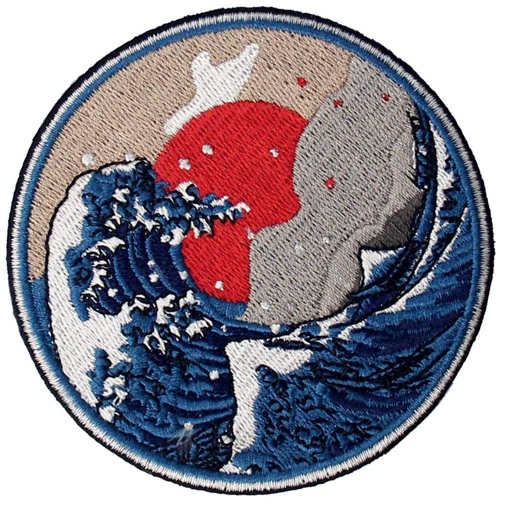 Great Wave off Kanagawa Patch Embroidered Applique Badg