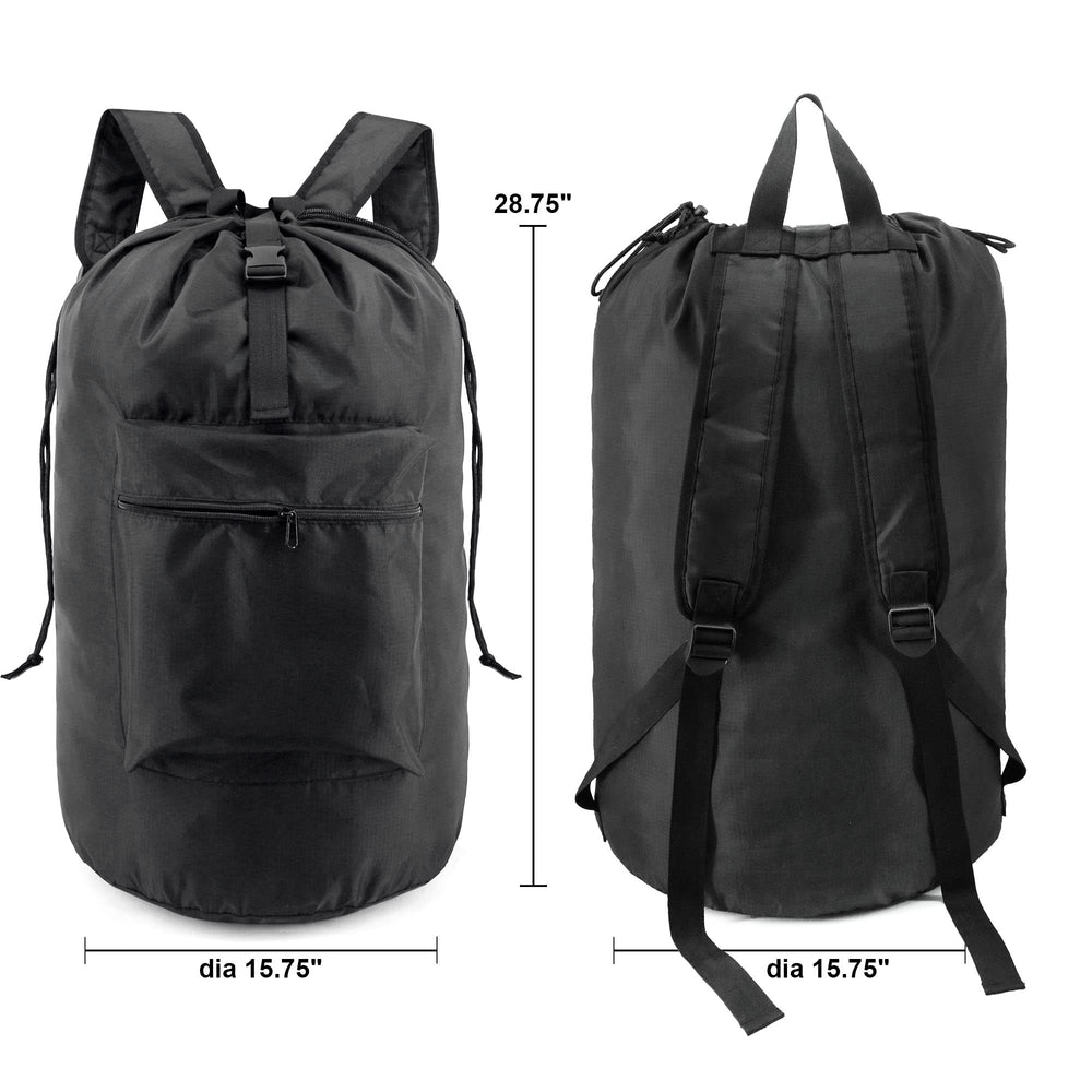 BeeGreen Laundry Bag Backpack w Adjustable Shoulder Str