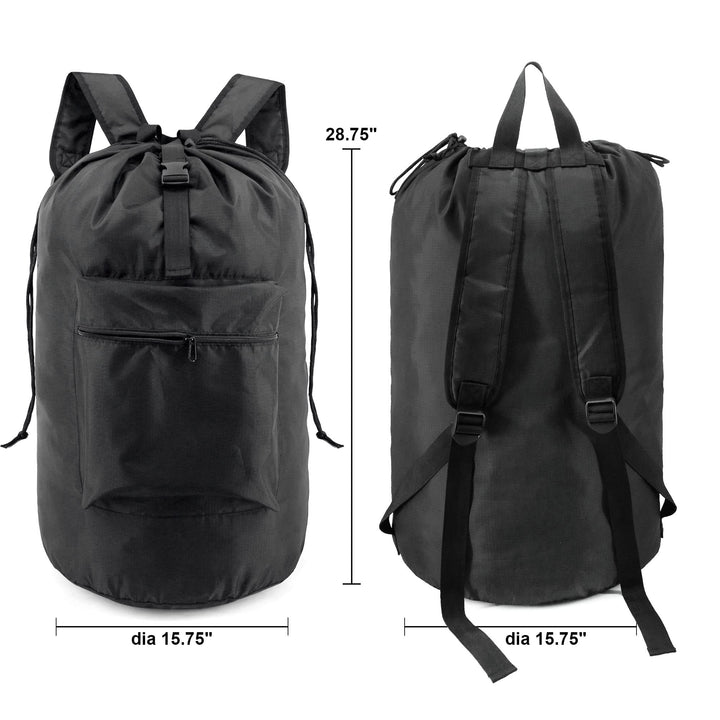 BeeGreen Laundry Bag Backpack w Adjustable Shoulder Str