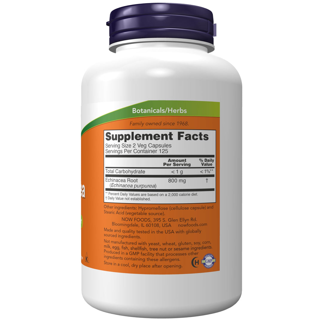 NOW Supplements, Echinacea (Purpurea Root) 400 mg, Immu