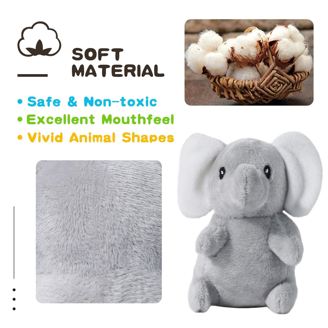 Squeaky Dog Toys for Puppy Small Medium Dogs, Stuffed Samll Dog Toys Bulk with Plush Pet Doggie Toy Set, Cute Safe Pet Chew 12 Pack for Puppies Teething