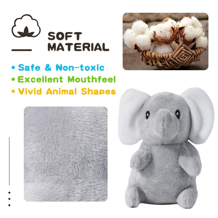 Squeaky Dog Toys for Puppy Small Medium Dogs, Stuffed Samll Dog Toys Bulk with Plush Pet Doggie Toy Set, Cute Safe Pet Chew 12 Pack for Puppies Teething