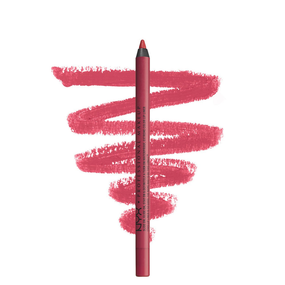 Slide On Lip Pencil, Lip Liner - Rosey Sunset (Strawberry Pink)