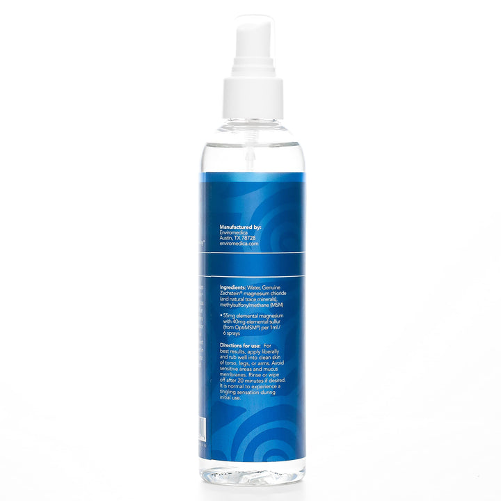 Magnesium Oil Spray Ultra with MSM - a Pure Zechstein Topical Magnesium Chloride with The Added Benefits of OptiMSM (4oz)
