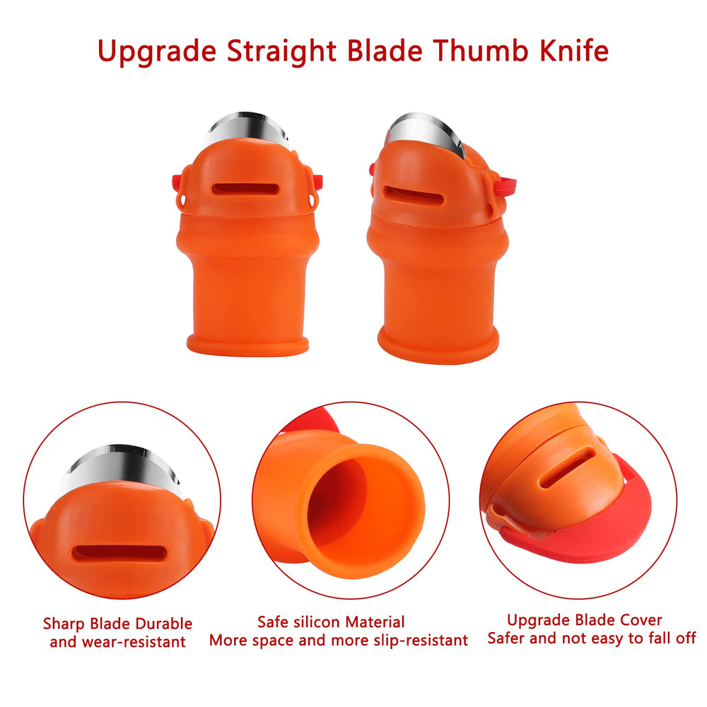 E-TING 12 Pcs Gardening Silicone Thumb Knife Harvesting