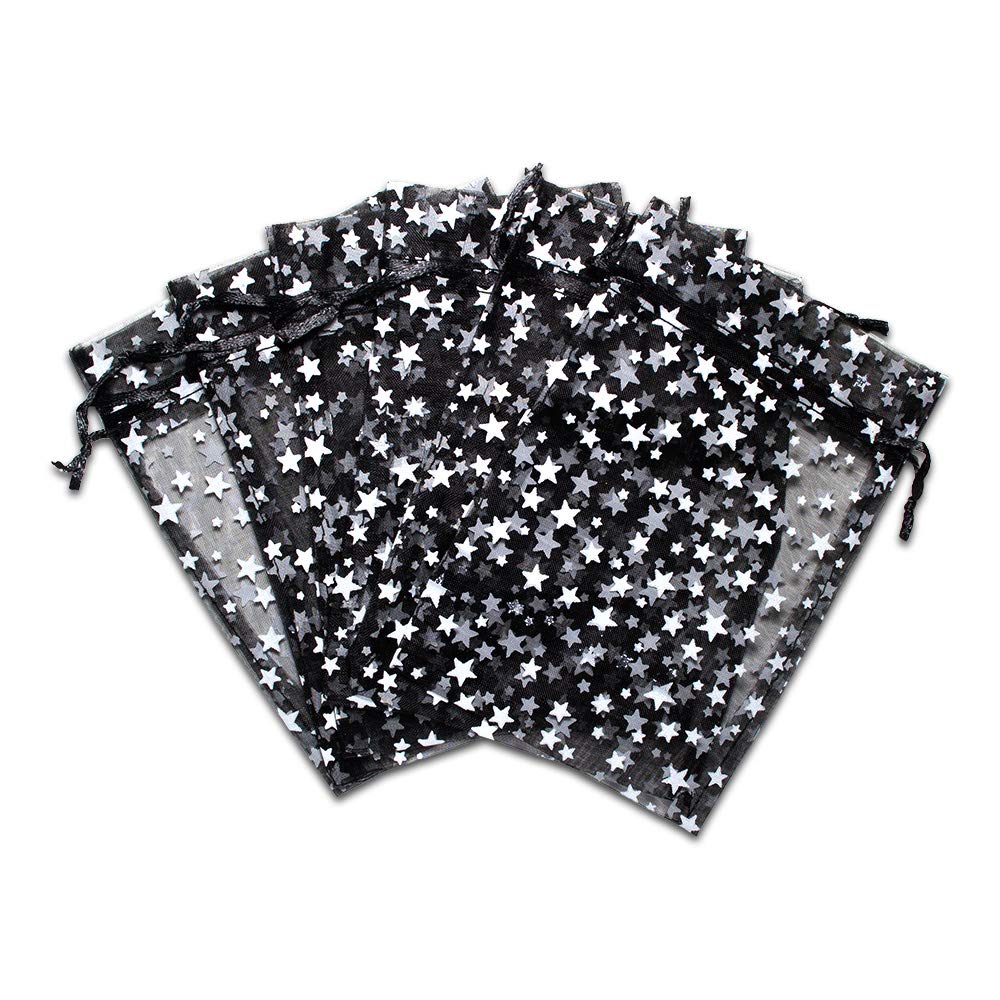 TheDisplayGuys 100-Pack 4x6 Sheer Organza Gift Bags wit