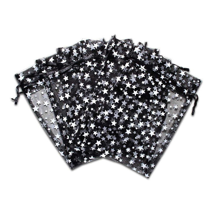 TheDisplayGuys 100-Pack 4x6 Sheer Organza Gift Bags wit
