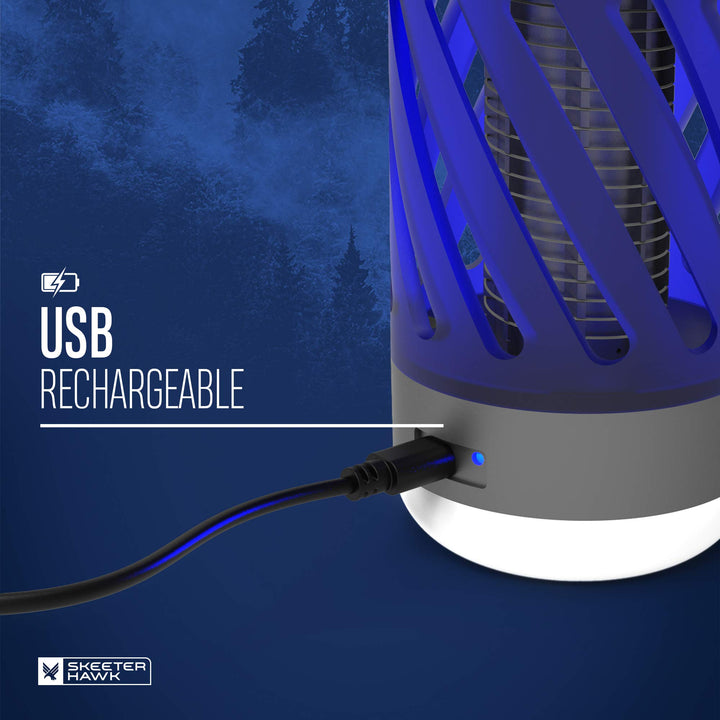 Skeeter Hawk Rechargeable Indoor Outdoor Bug Zapper Lig
