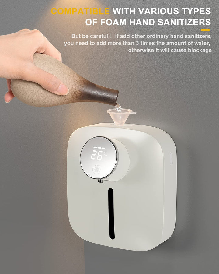 LAND CAST 10.82oz/320ml Automatic Soap Dispenser, Touchless Soap Dispenser, Foaming Soap Dispenser,IPX4 Waterproof Liquid Soap Dispenser for Kitchen Sink Bathroom Hotel Restaurant (Blue)