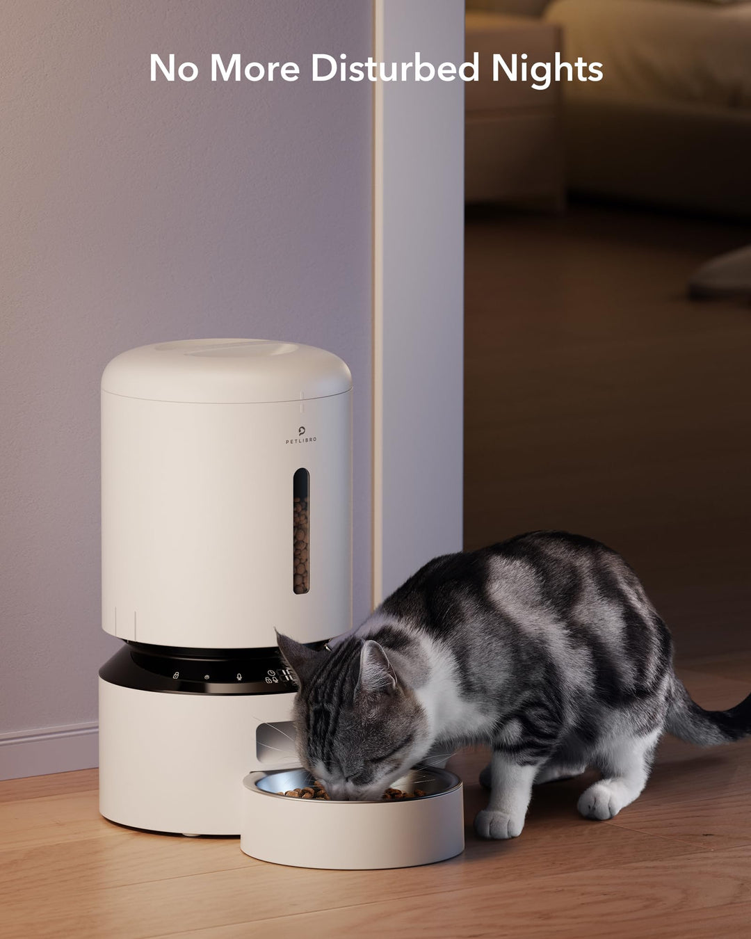 Automatic Cat Feeder, Automatic Dog Feeder with Freshness Preservation, 5L Timed Cat Feeders for Dry Food, Up to 6 Meals Per Day, Granary Pet Feeder for Cats/Dogs