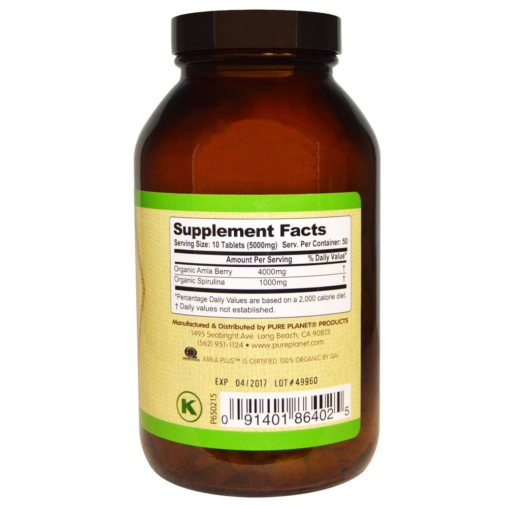 Pure Planet Amla Plus, 500 Tablets
