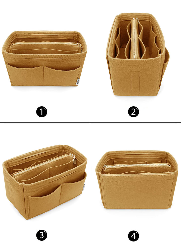 LEXSION Felt Purse Bag Organizer Insert with zipper Bag