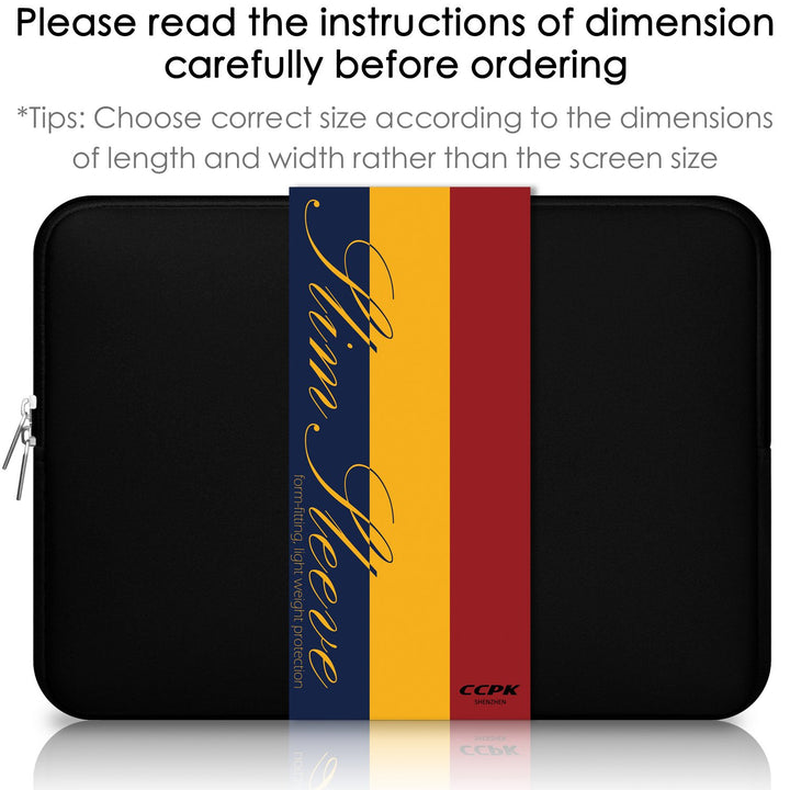 15.6 Laptop Sleeve Compatible for 16 MacBook Pro 16 Inch 15 Mac Hp Acer Aspire 5 Samsung Lenovo Surface Book Envy x360 15 in Computer Cover 16in PC Carrying Case 15.6 Inch Bag Neoprene, Black