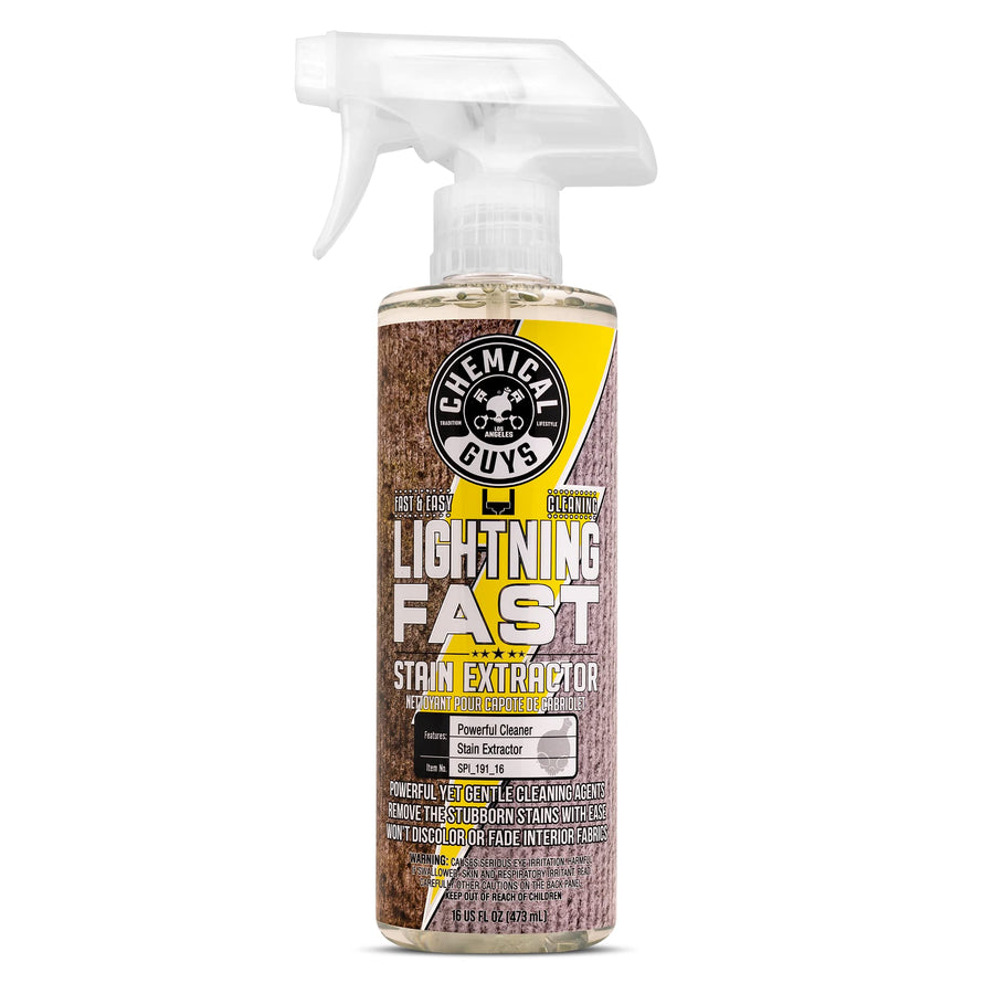 SPI_191_16 Lightning Fast Carpet and Upholstery Stain Extractor, (Fabric, Upholstery, & Carpet), Safe for Cars, Home, Office, Furniture & More, 16 fl oz, Fresh Scent