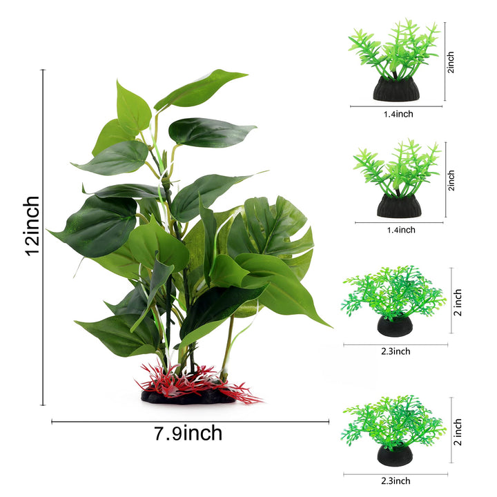 ALEGI Aquarium 12 inch Silk Plants for Betta Fish Tank, Underwater Aquatic Water Grass Decor