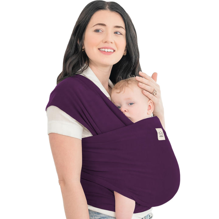 Baby Wrap Carrier - All in 1 Stretchy Baby Sling - Baby Carrier Sling - Baby Carrier Wraps - Baby Carriers for Newborn, Infant - Baby Holder Straps - Baby Slings - Baby Sling Wrap (Royal Purple)