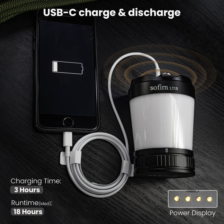 Sofirn LT1S LED Camping Lantern, Rechargeable Lantern w