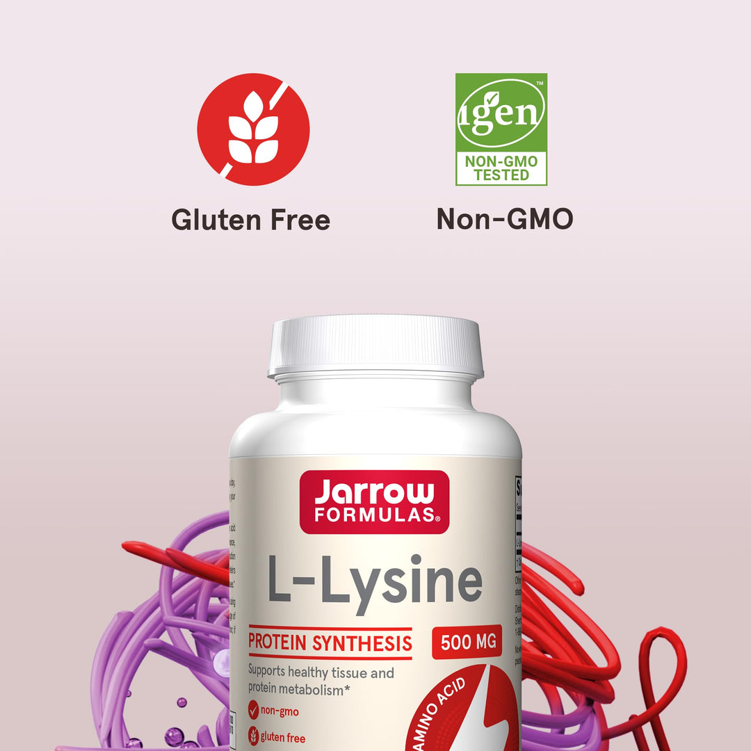 Jarrow Formulas, L-Lysine 500, 500 mg, 100 Capsules