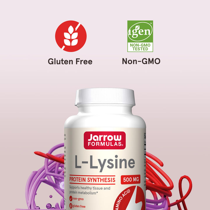 Jarrow Formulas, L-Lysine 500, 500 mg, 100 Capsules