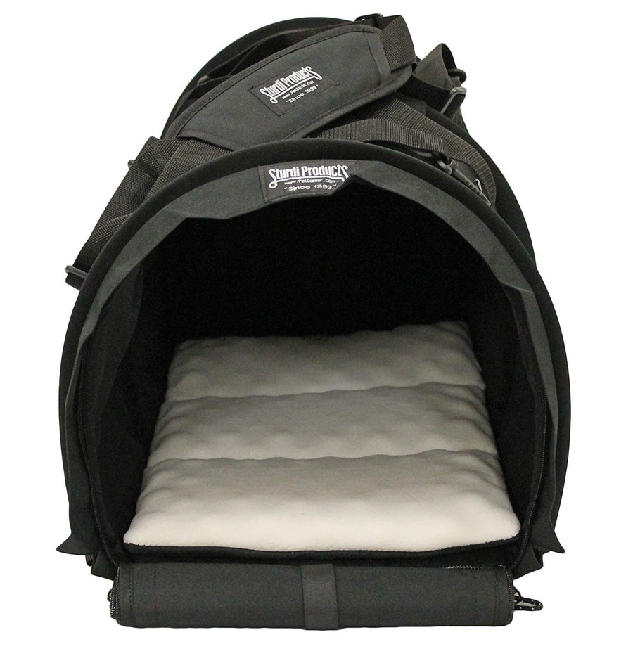 Sturdibag Extra Large Pet Carrier Flexible Height Pet Tote, Black,Size XL { 20L x 16H x 12W}