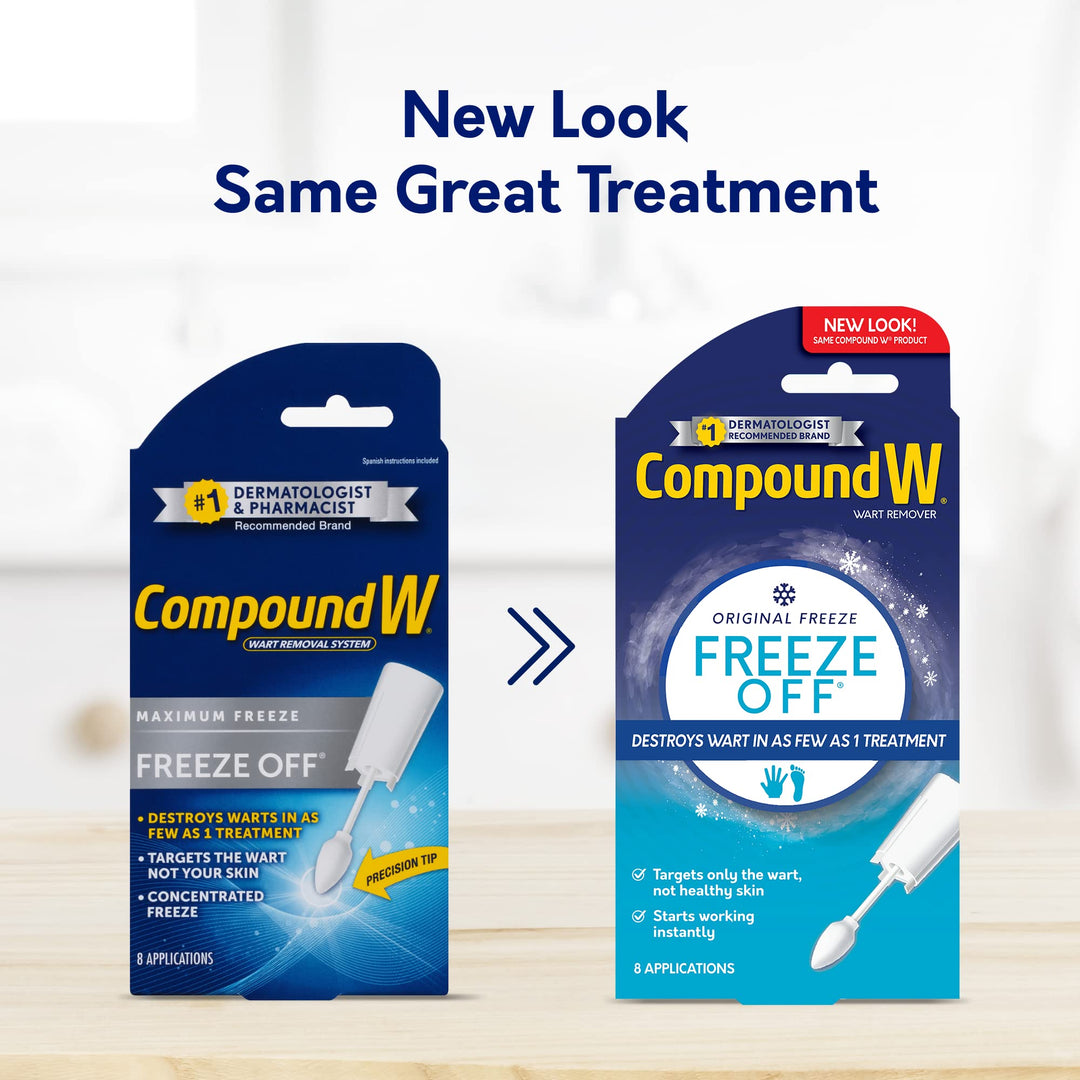 Freeze Off Remover, 8 Applications, White, 1 Count
