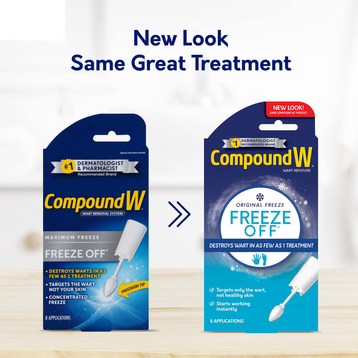 Freeze Off Remover, 8 Applications, White, 1 Count