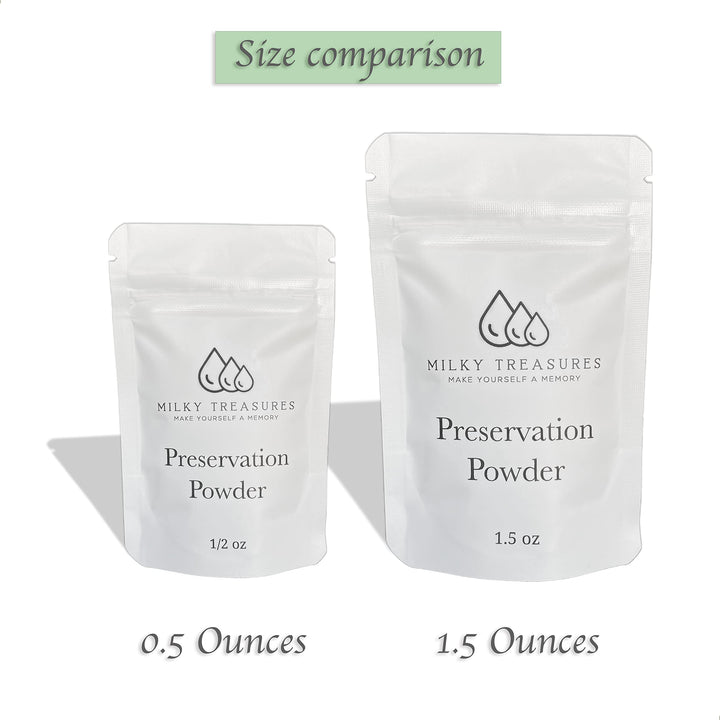 Milky Treasures Preservation Powder For Diy Breastmilk Jewelry | Breastfeeding Keepsake | New Mom Gifts For Pregnant Women | Mix With Uv Resin Or Epoxy | Mother's Day (0.5 Oz, White)