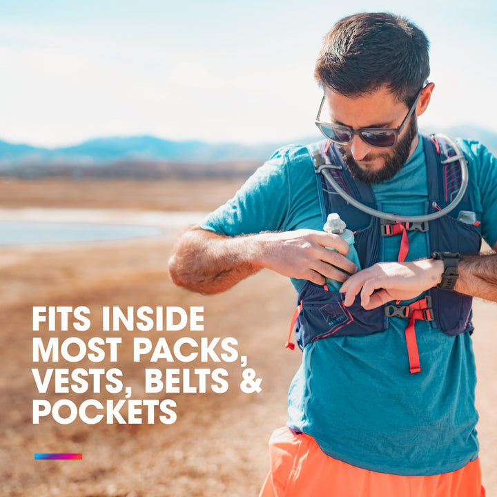 SoftFlask - Collapsible Nutrition Flask (150ml or 250ml) - BPA Free, Easy Open Cap, Foldable, Lightweight