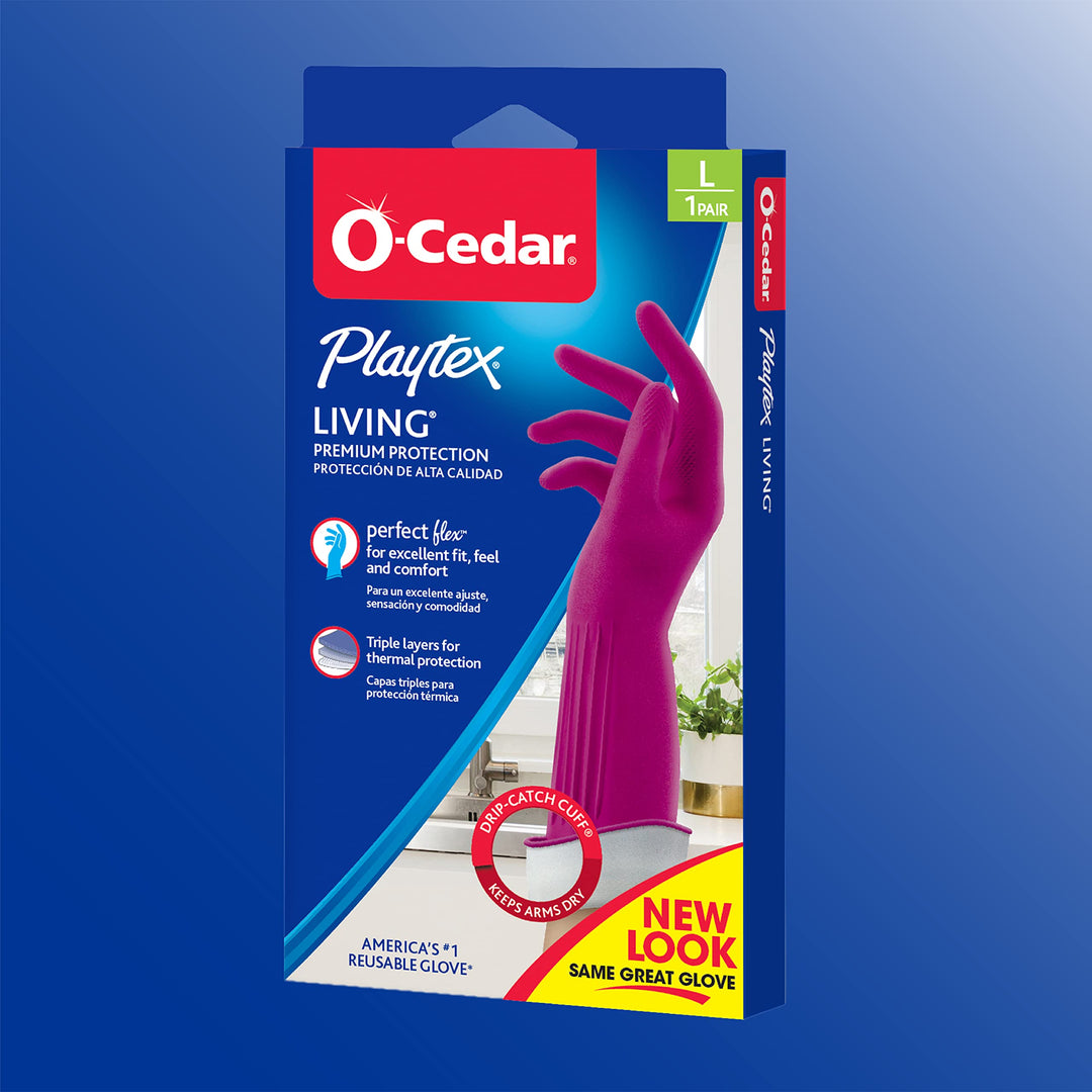 Playtex Living Reuseable Rubber Cleaning Gloves (Large,