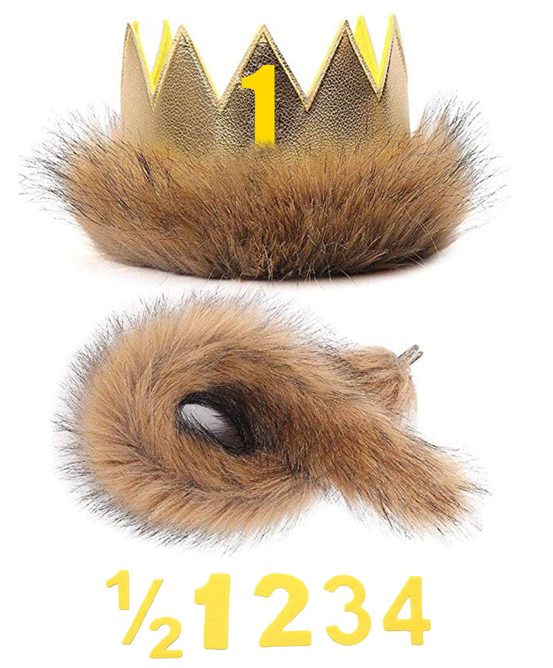 Baby Boys 1st Birthday Outfit King of The Wild Thing Jumpsuit Baby First Birthday Outfit (Beige-Short Sleeve,6-12 Months)