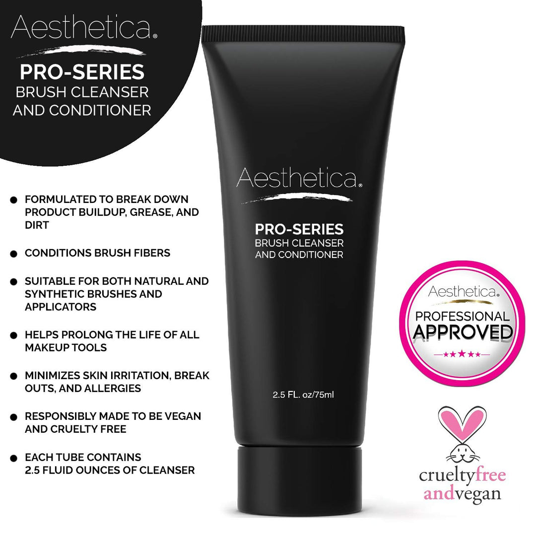 Makeup Brush Cleaner – Cruelty Free Make Up Brush Shampoo for any Brush, Sponge or Applicator - Made in USA - 2.5 fl oz