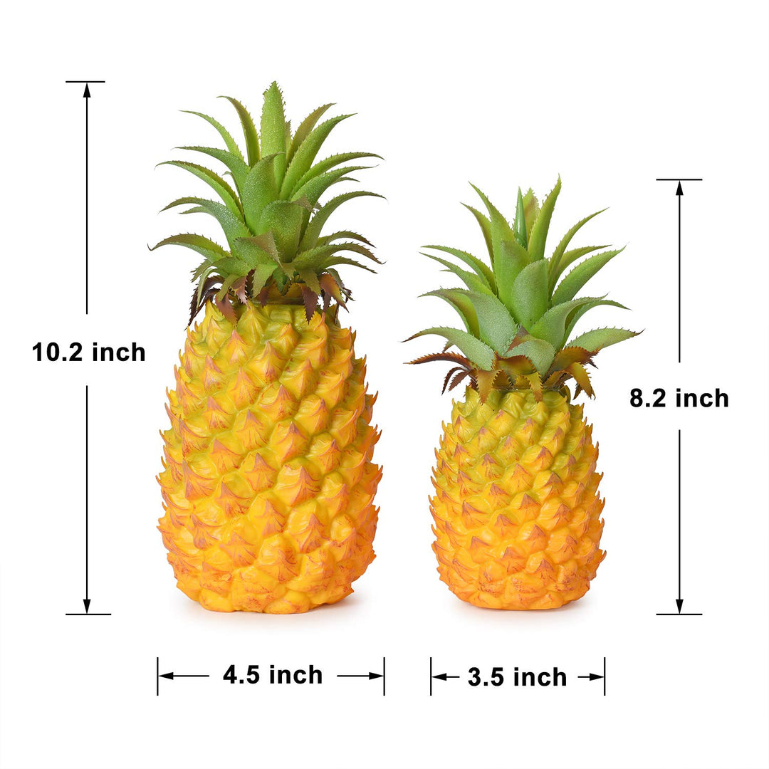 Artificial Pineapple, Realistic Artificial Fruit Fake Pineapple for Home Cabinet Table Party Decoration (8.2)