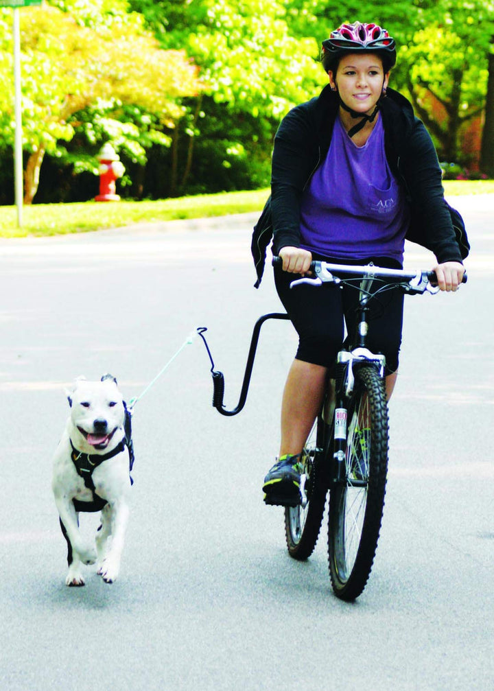 Hands Free Dog Leash Bike Attachment Kit -Pet Exerciser for Running, Walking Jogging - Universal Fit for Bicycles - Quick Release, 18-Inch Rope