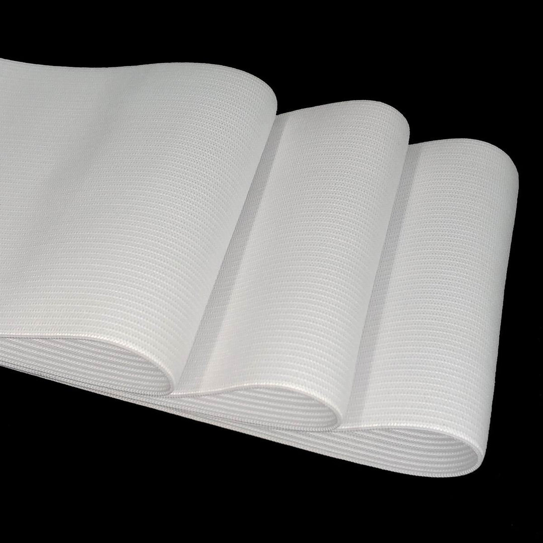 Knit Elastic 4 Inch Wide White Heavy Stretch High Elasticity Knit Elastic Band 3 Yards