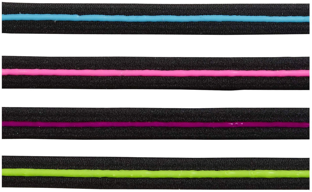 Scunci Everyday and Active No Slip Grip Contrast Silicone Headwraps,4 ct