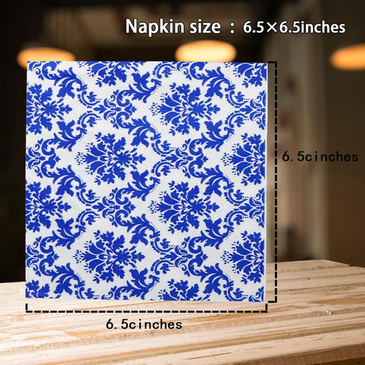 Meiosuns Napkins Floral Paper Napkins Tea Cups Paper Co