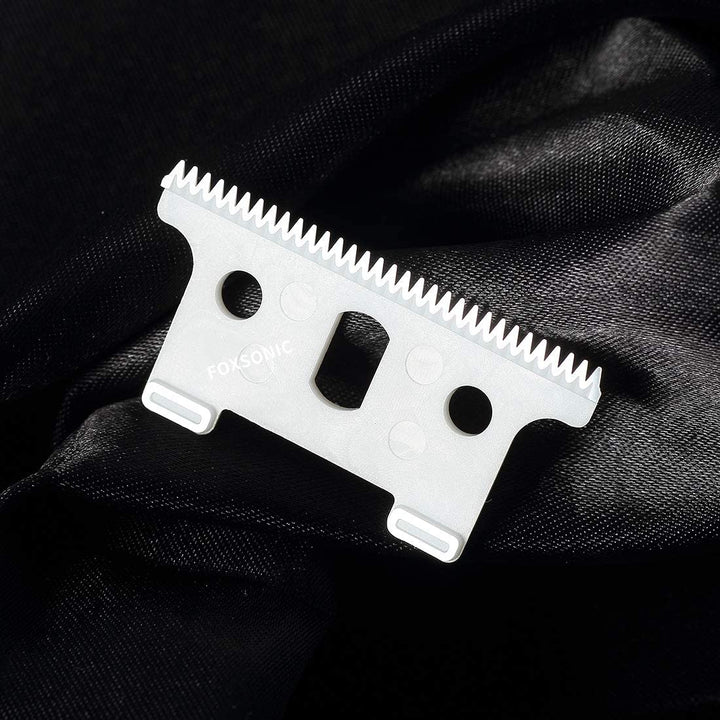 2pcs Replacement Ceramic Blade for andis Gtx GTO T-Outliner Trimmer Ceramic movable blade 32 teeth Replacement T Blade (WHITE)