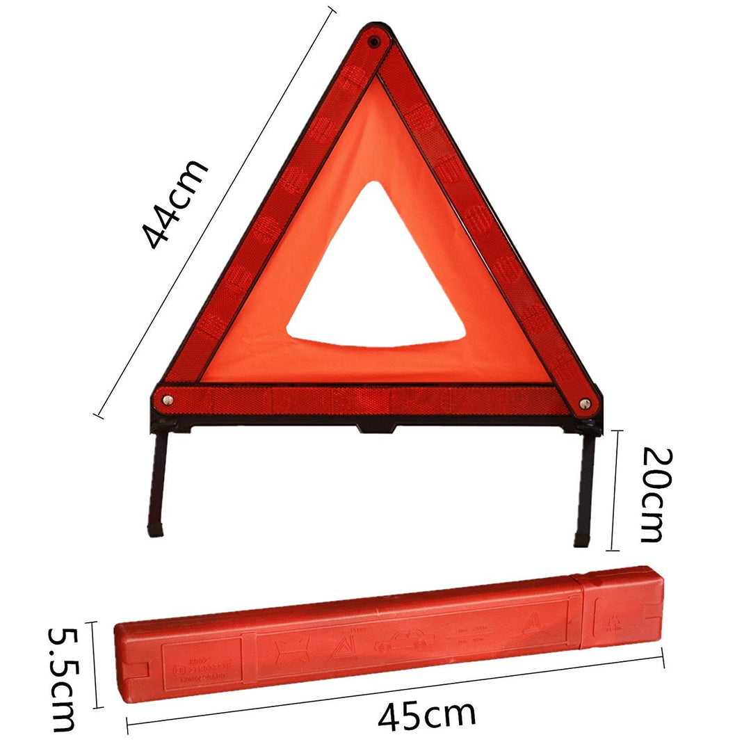 KAFEEK Reflective Warning Triangle Emergency Warning Triangle Roadside Safety Triangle Kits (Set of 1)