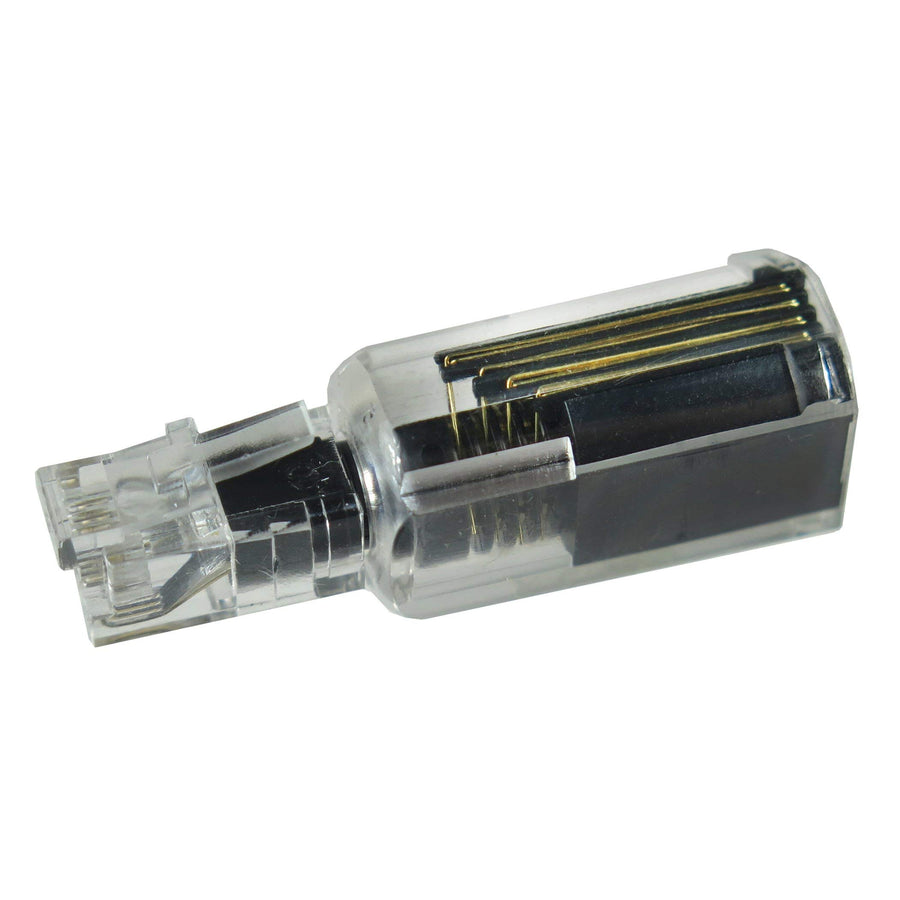 21002 Phone Cord Detangler Clear/Black Landline Telephone Accessory