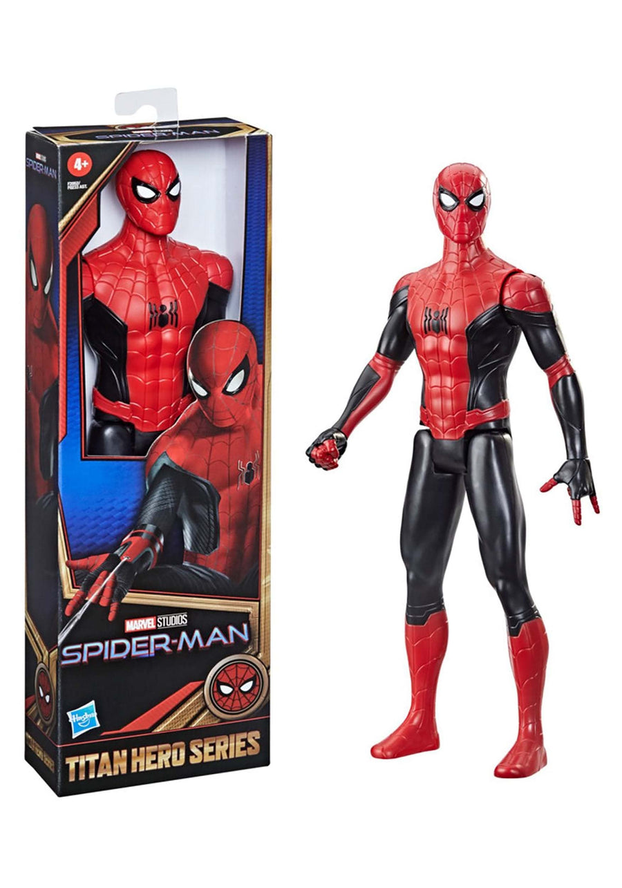 Marvel Titan Hero Series 12-Inch New Red and Black Suit Action Figure Toy, Movie Inspired, for Kids Ages 4 and Up