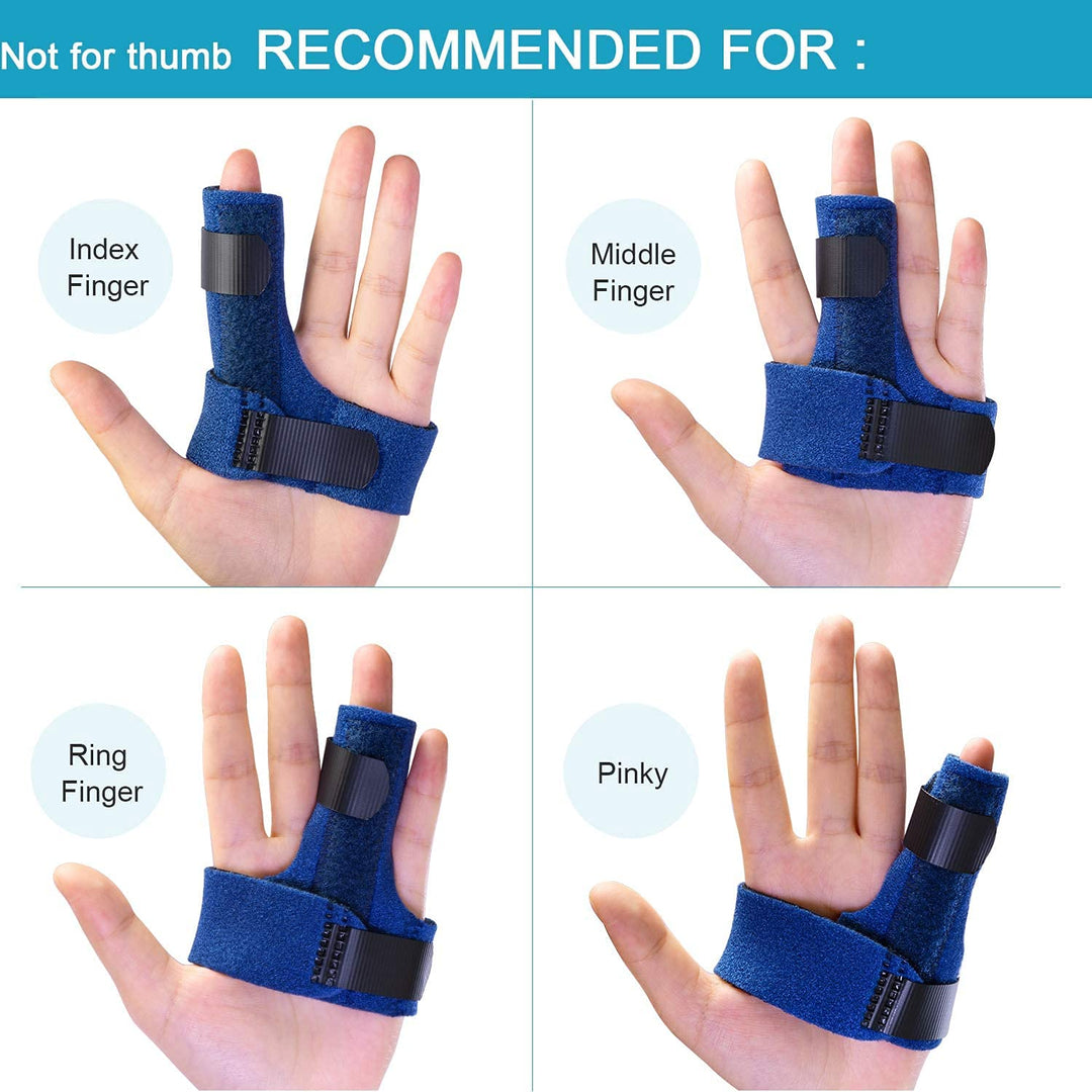 Trigger Finger Splints, Finger Brace with 2 Gel Sleeves