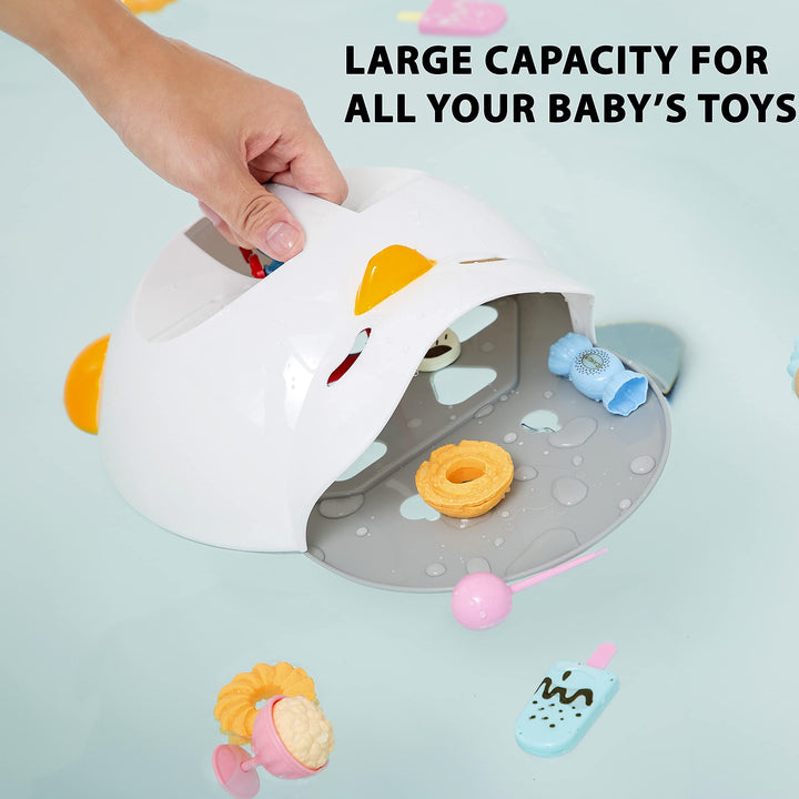 Baby Bath Toy Storage and Organizer for Kids, Tub Toy Holder, Hanging Bath Toy Basket for Toddlers (Boys &amp; Girls)